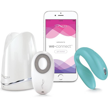 Вибратор для пар WE-VIBE SYNC O бархатно-зеленый